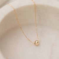 Tiny Gold Ball Necklace