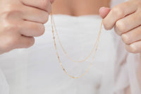 Gold Filled Double Strand Necklace