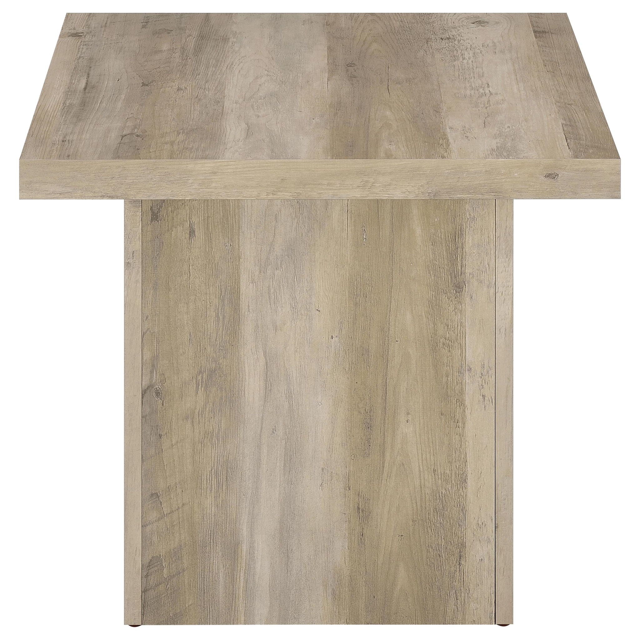 Devar 3-piece Square Coffee End Table Set Distressed Pine