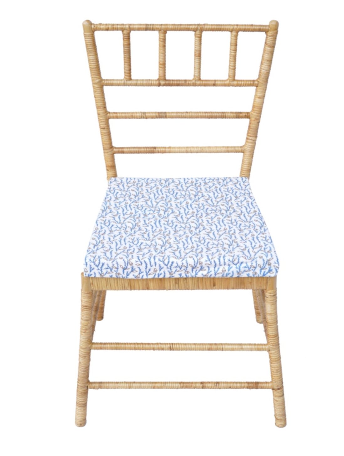Set of 4 Straight Back Wicker Chair