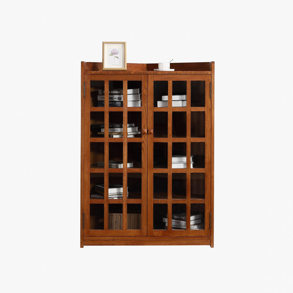 Mission Oak Corner Bookcase / Cabinet - Michael's Cherry