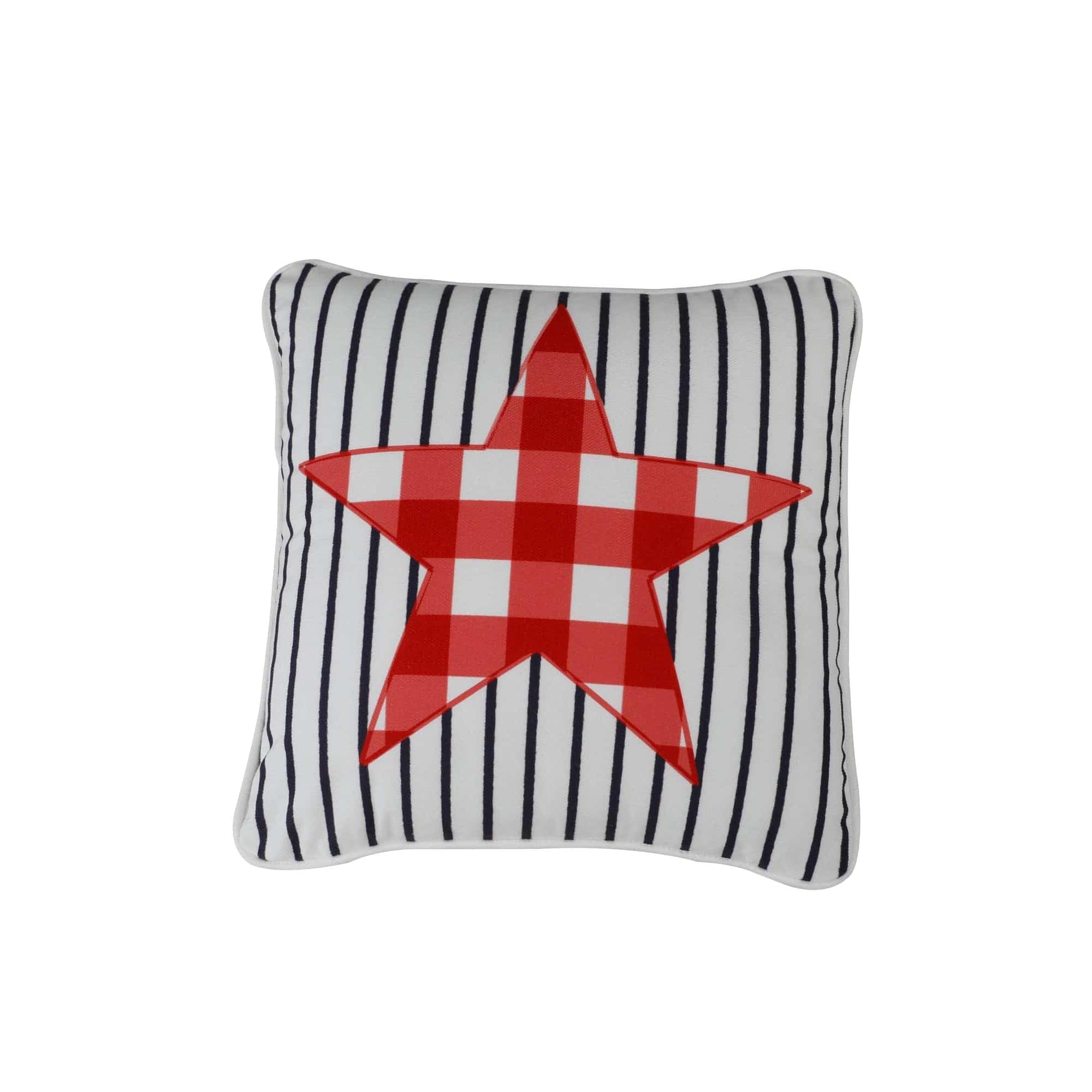 East Green Outdoor Patriotic 14"x14" Accent Pillow