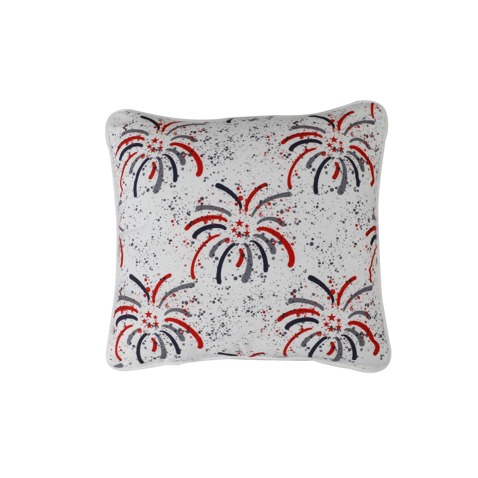 East Green Outdoor Patriotic 14"x14" Accent Pillow