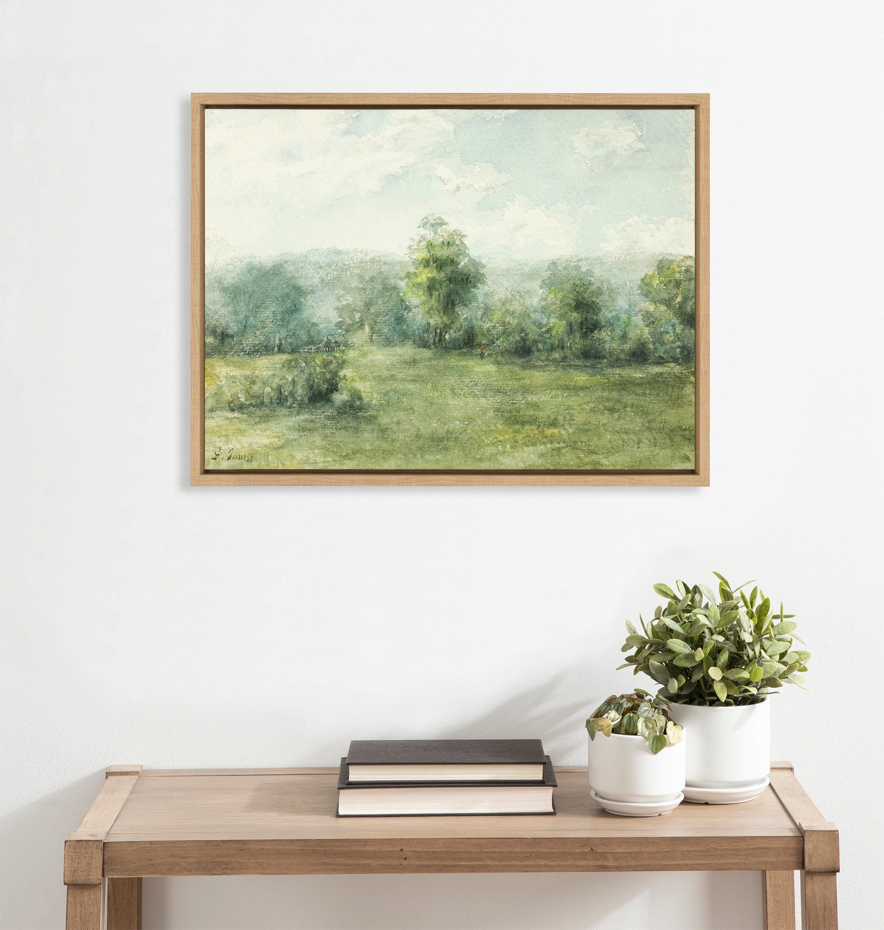 Sylvie George Inness Landscape Framed Canvas by The Art Institute of Chicago