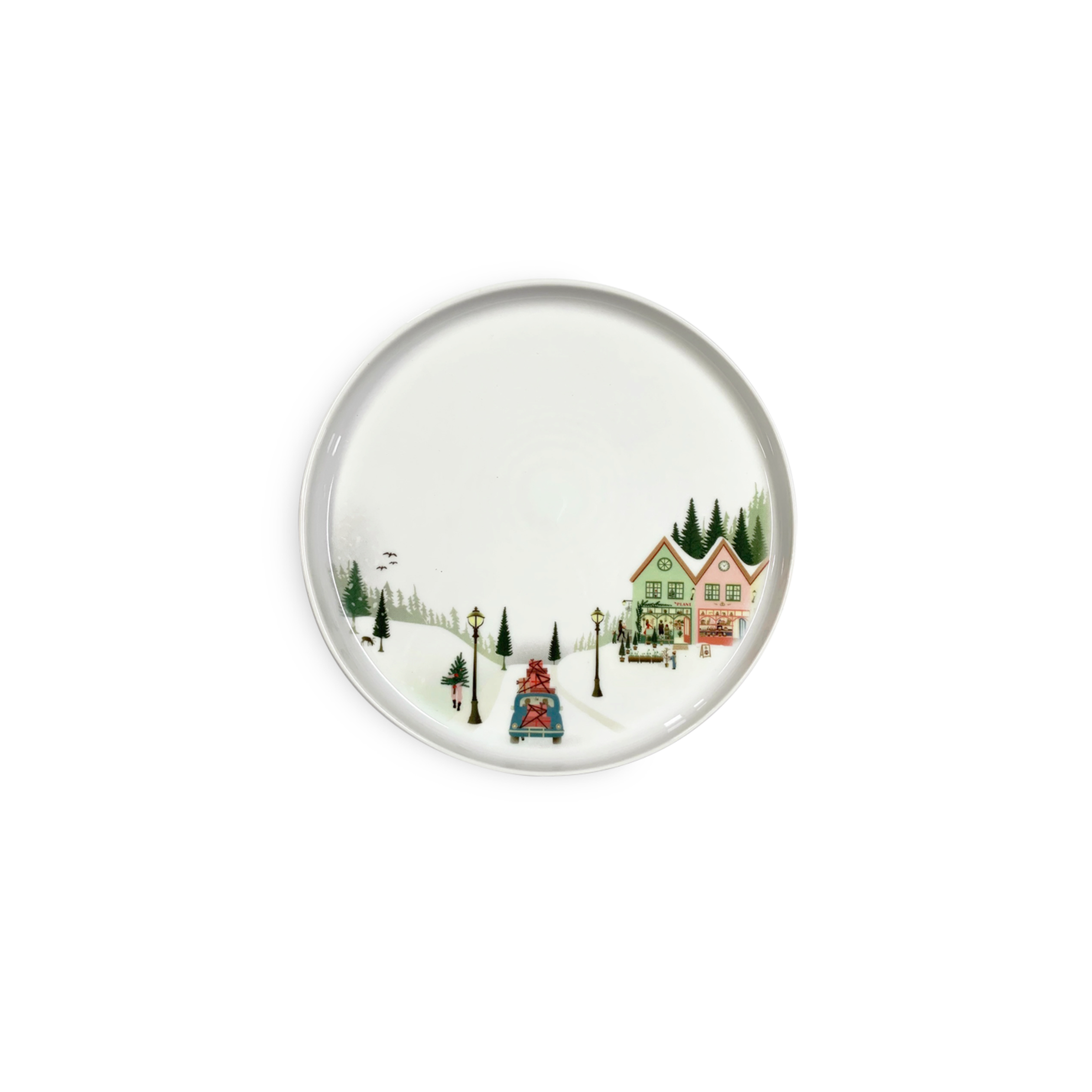 Winter Decor Toulouse Plate 7.75", Set of 4