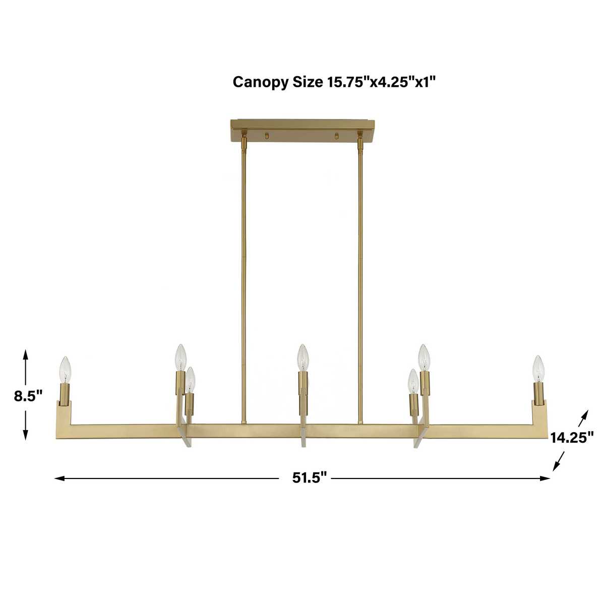 Cordoba 8-Light Linear Chandelier