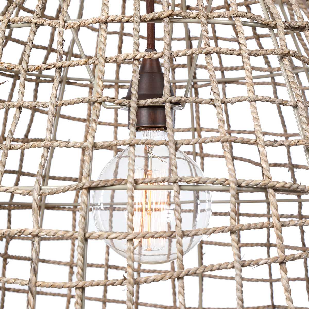 Cross Weave 1-Light Pendant