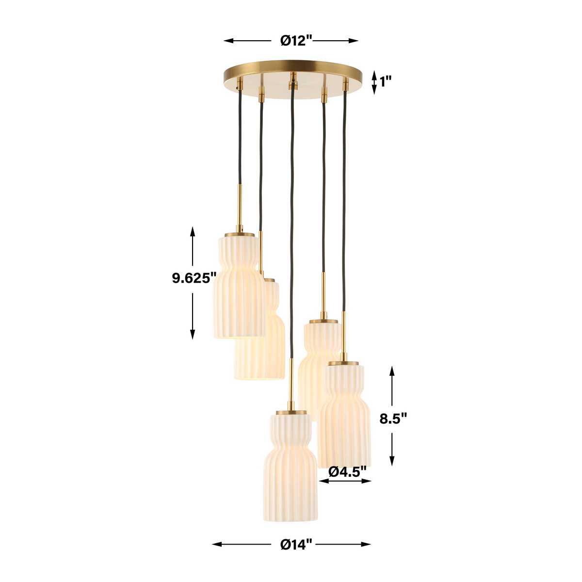 Vanier 5-Light Cluster Pendant