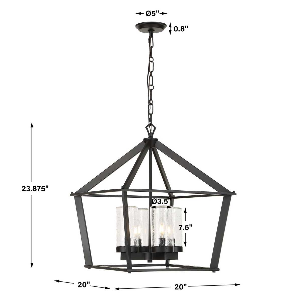Evanston 4-Light Indoor-Outdoor Pendant