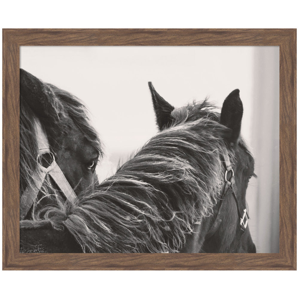 Black Horses by Emiko and Mark Franzen F2 Images Framed Wall Art Print