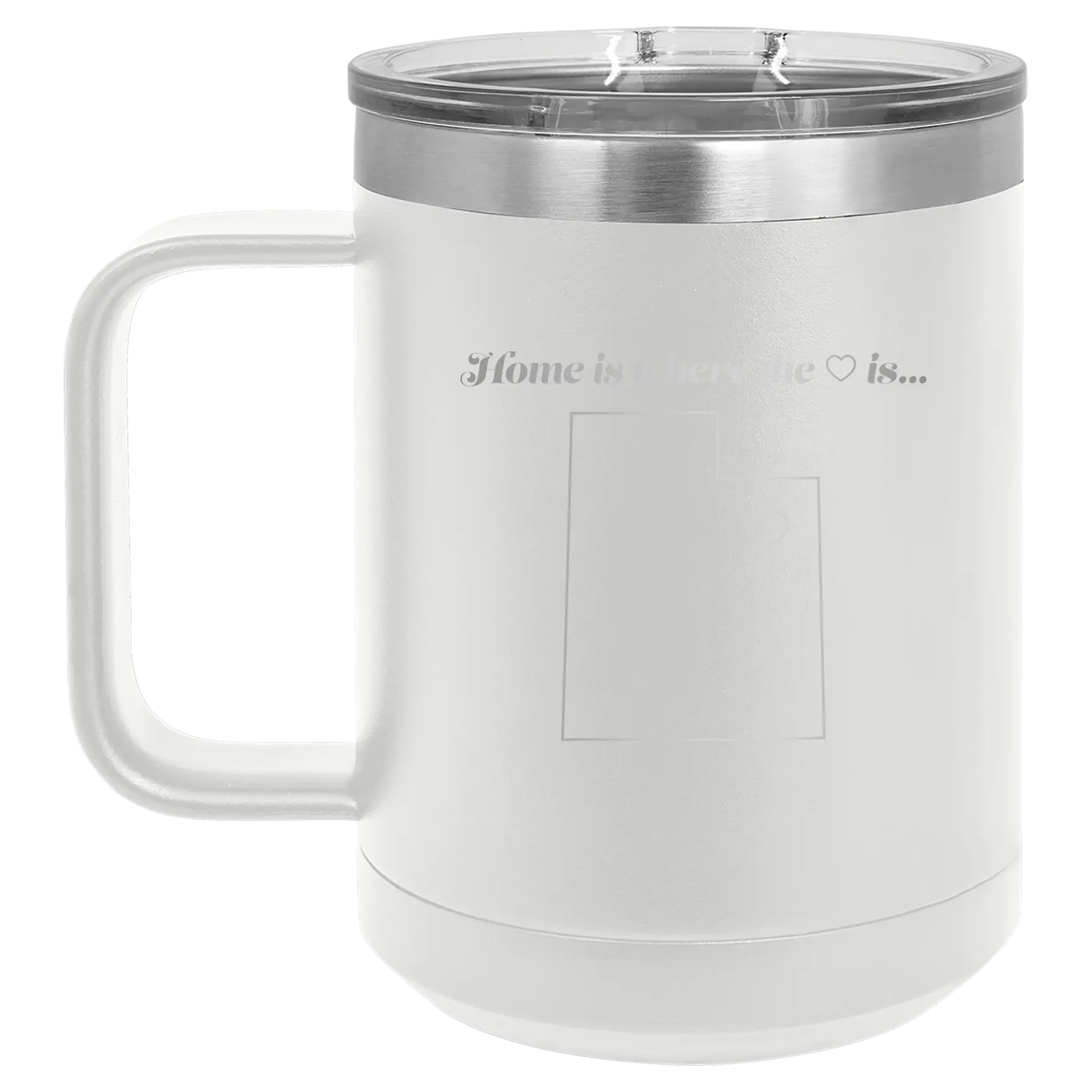 Utah Heart 15 oz Mug | White