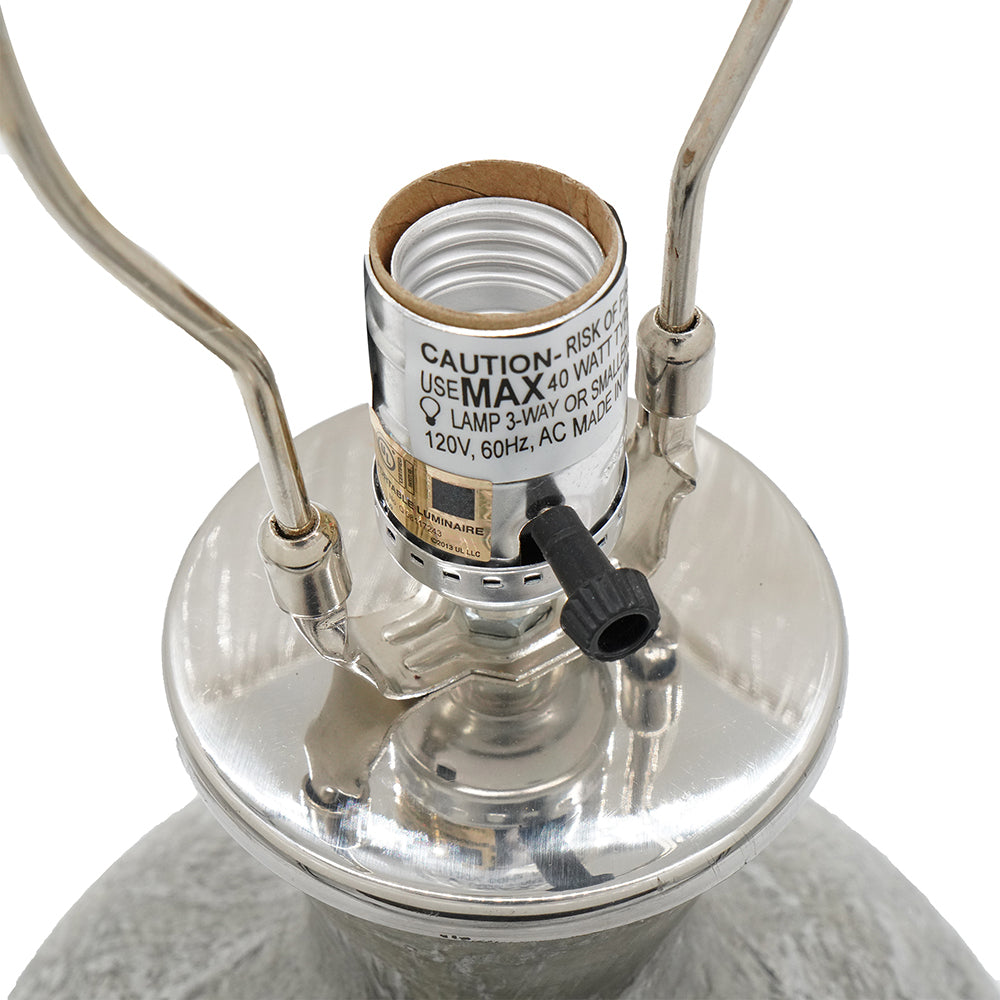 Hand-Finished Mercury Glass Table Lamp