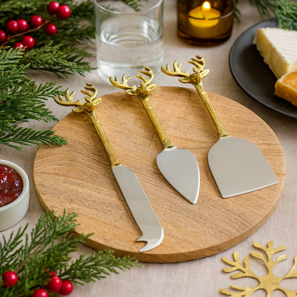 Stag Cheese Set