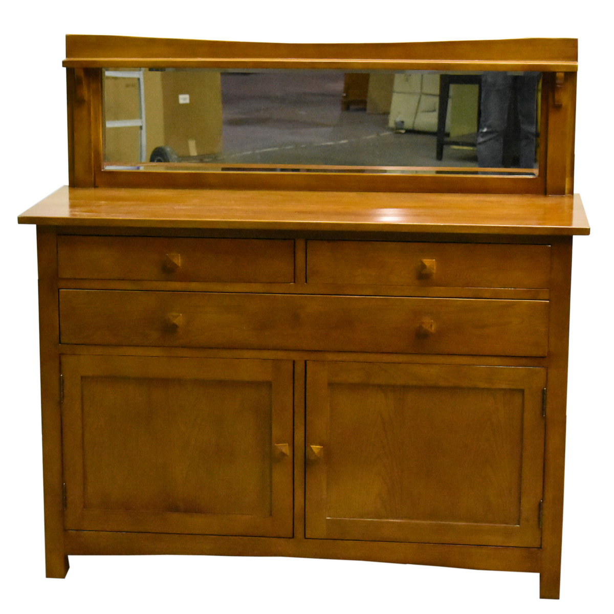 Mission Buffet Cabinet with Mirror - Michael's Cherry - 50"