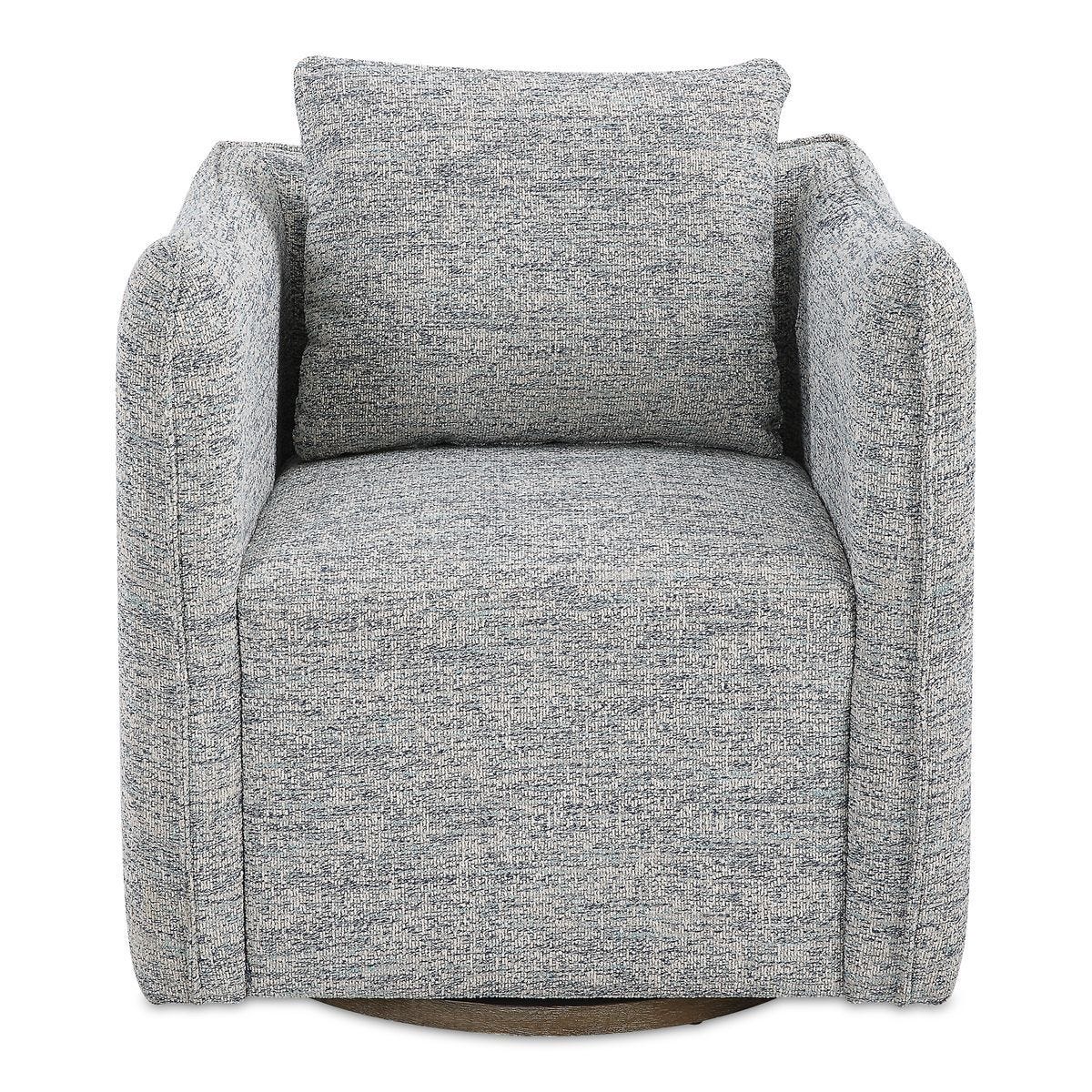 Corben Swivel Chair - Blue