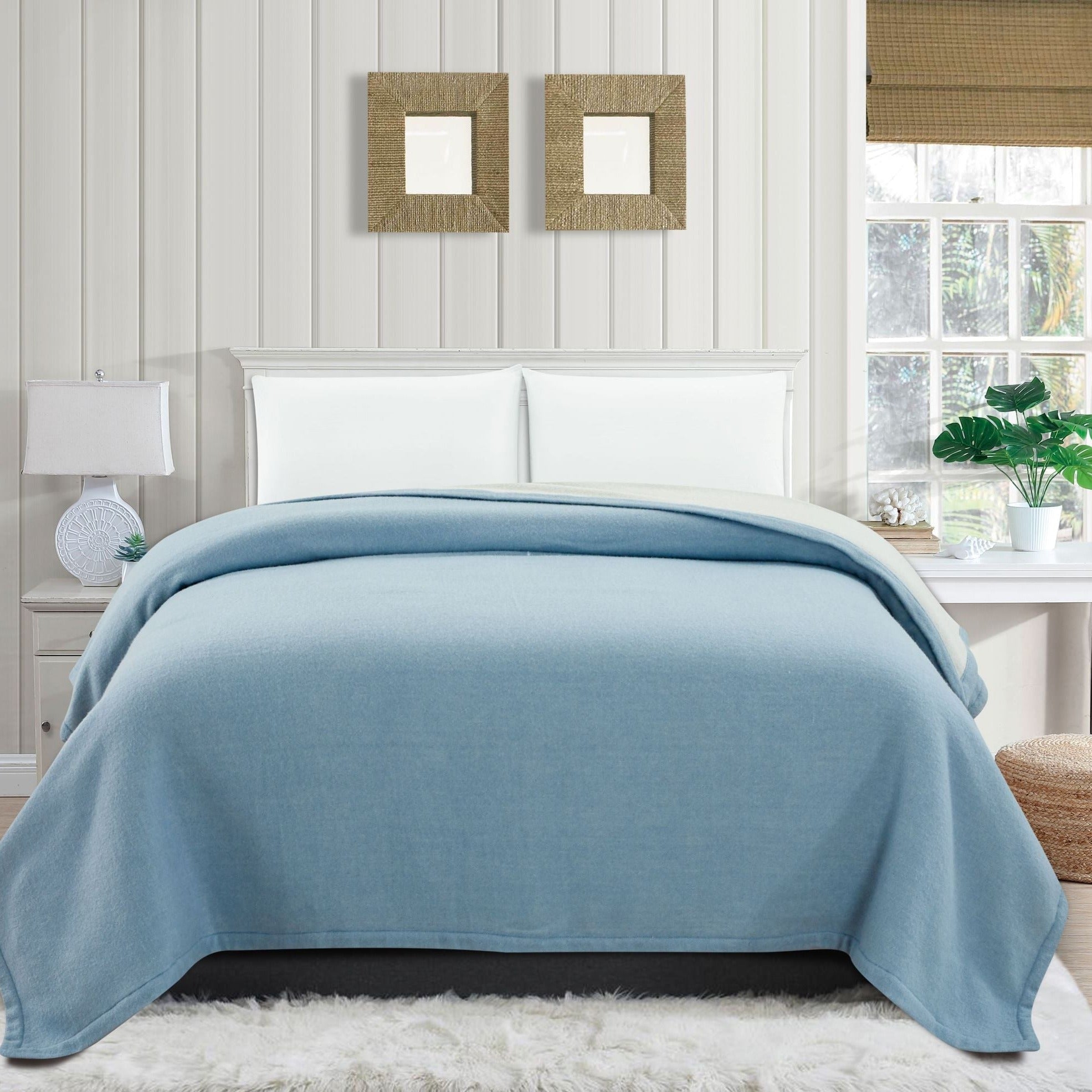 100% Merino Wool Reversible Blanket