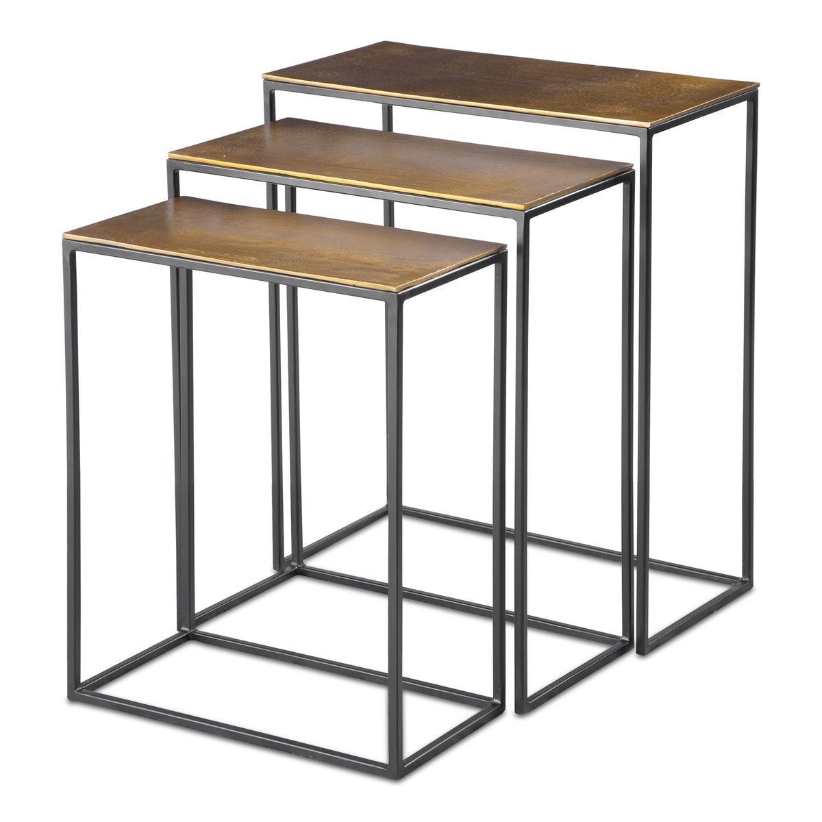 Coreene Nesting Tables - Set of 3 - Gold