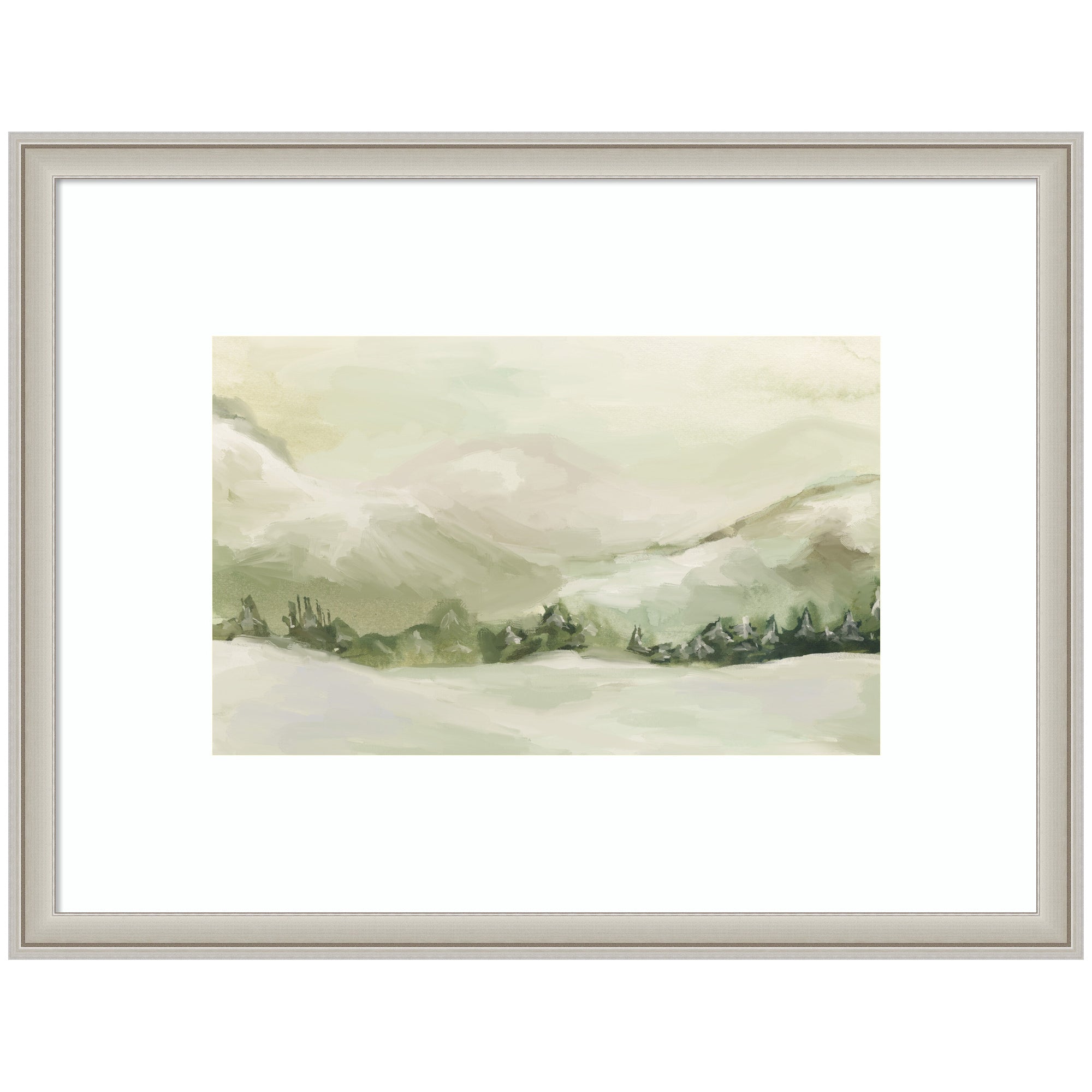 AQ Winter Landscape No. 3 by Annie Quigley Framed Wall Art Print