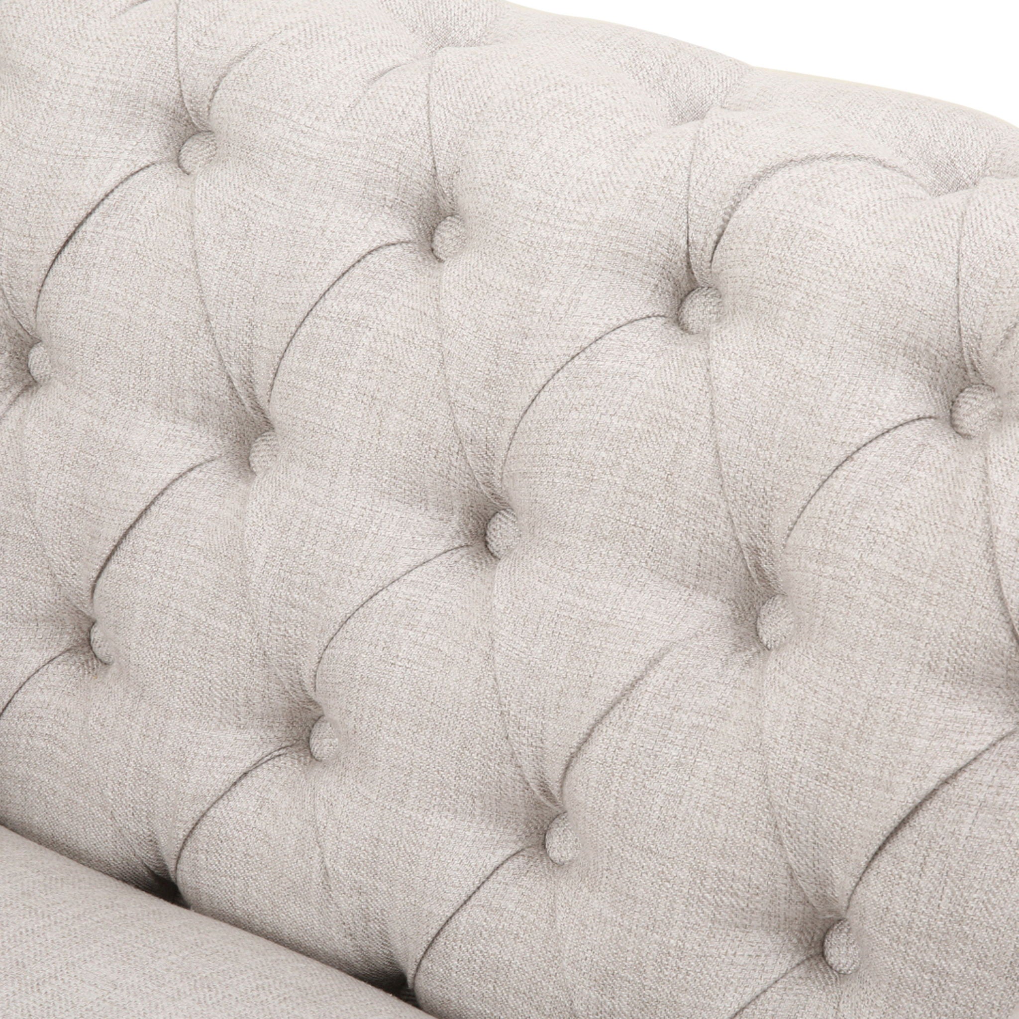 Nexuson Upholstered Chesterfield Chair With Deep Tufted And Nailhead Trim