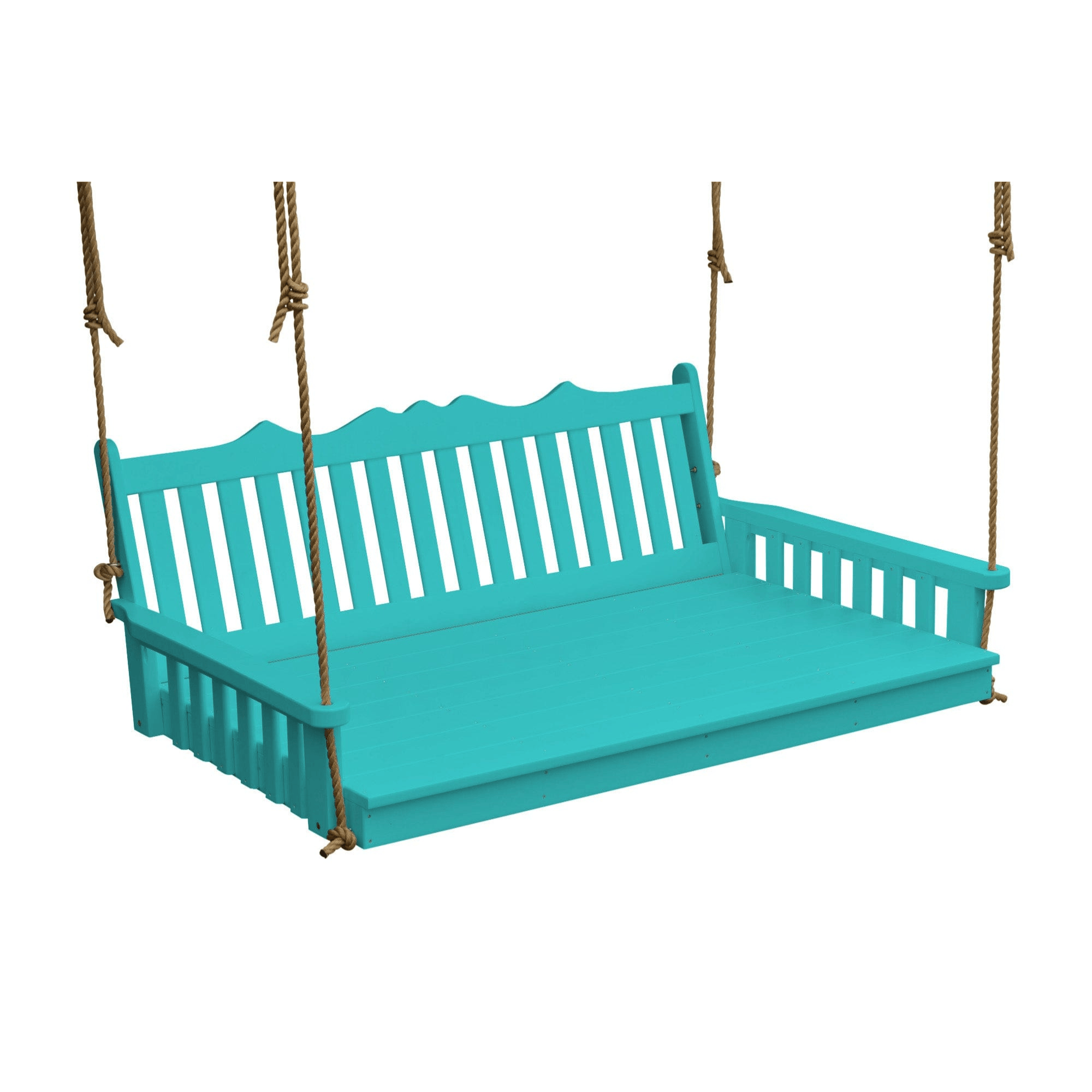 Keystone Amish Co. 6 Foot York Recycled Plastic Swing Bed, Aruba