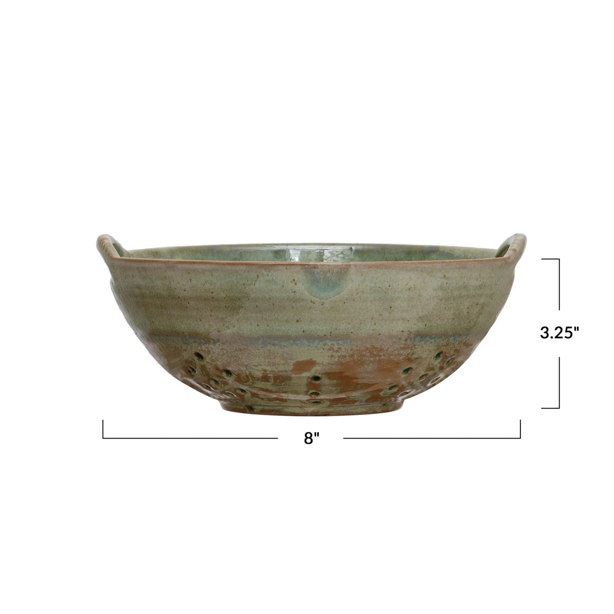 Stoneware Berry Bowl w/ Handles