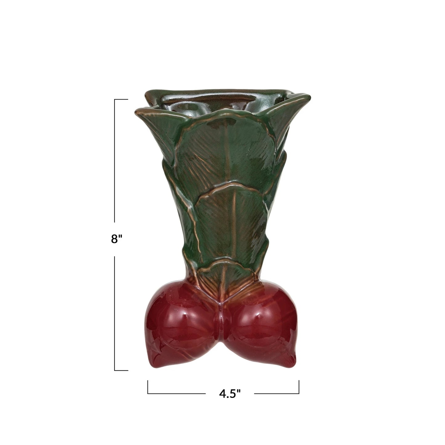 Radish Shaped Wall Vase