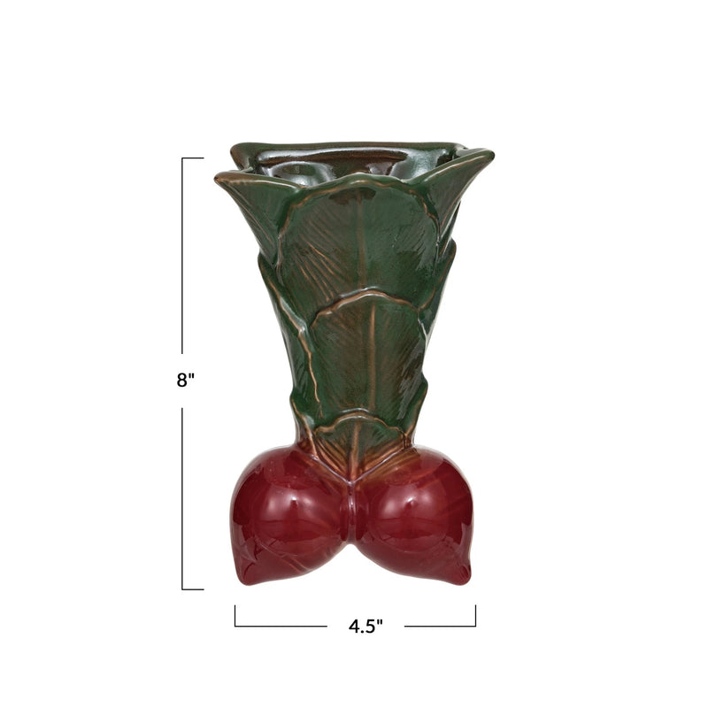 Vintage Radish Shaped Wall Vase