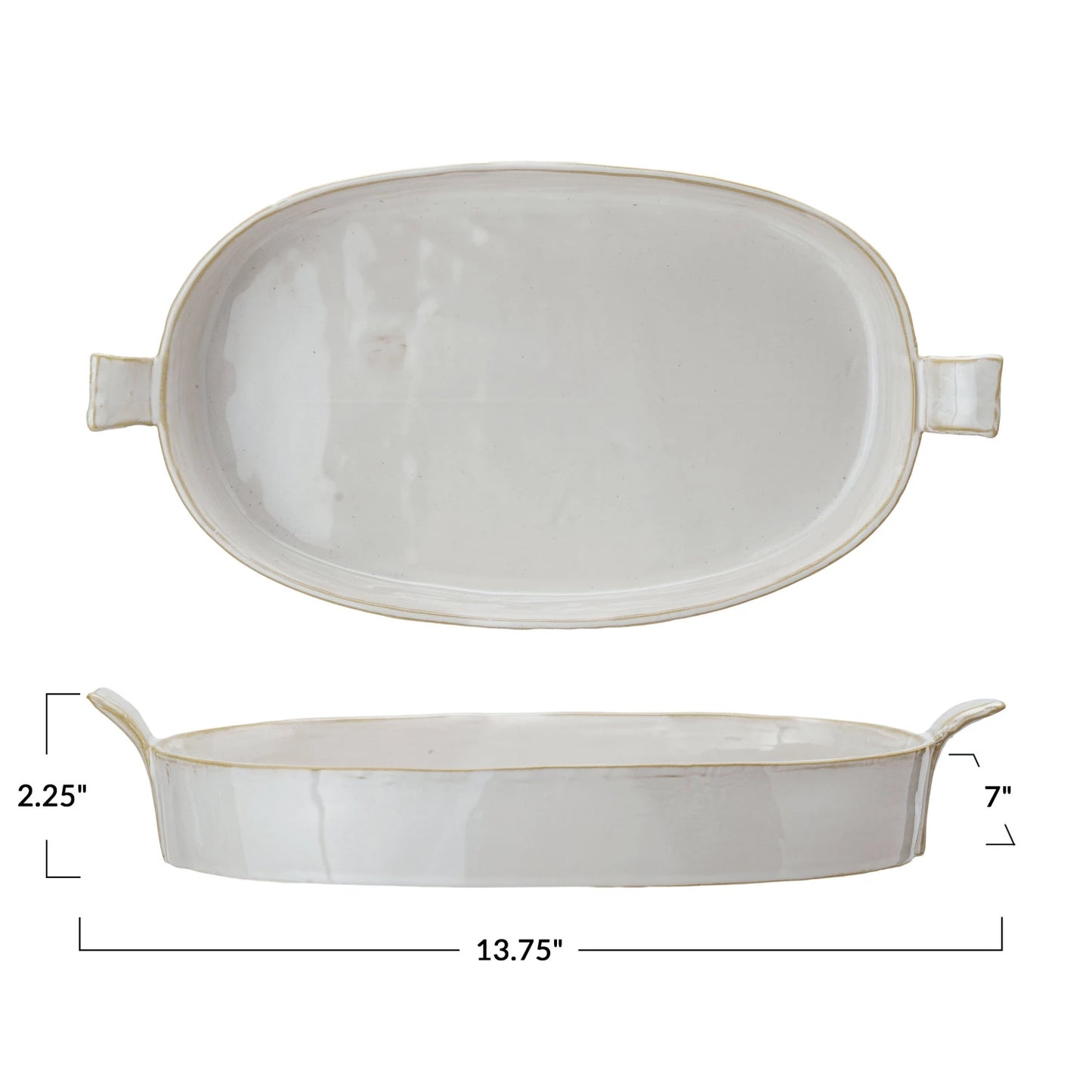 Stoneware Baker w/ Handles