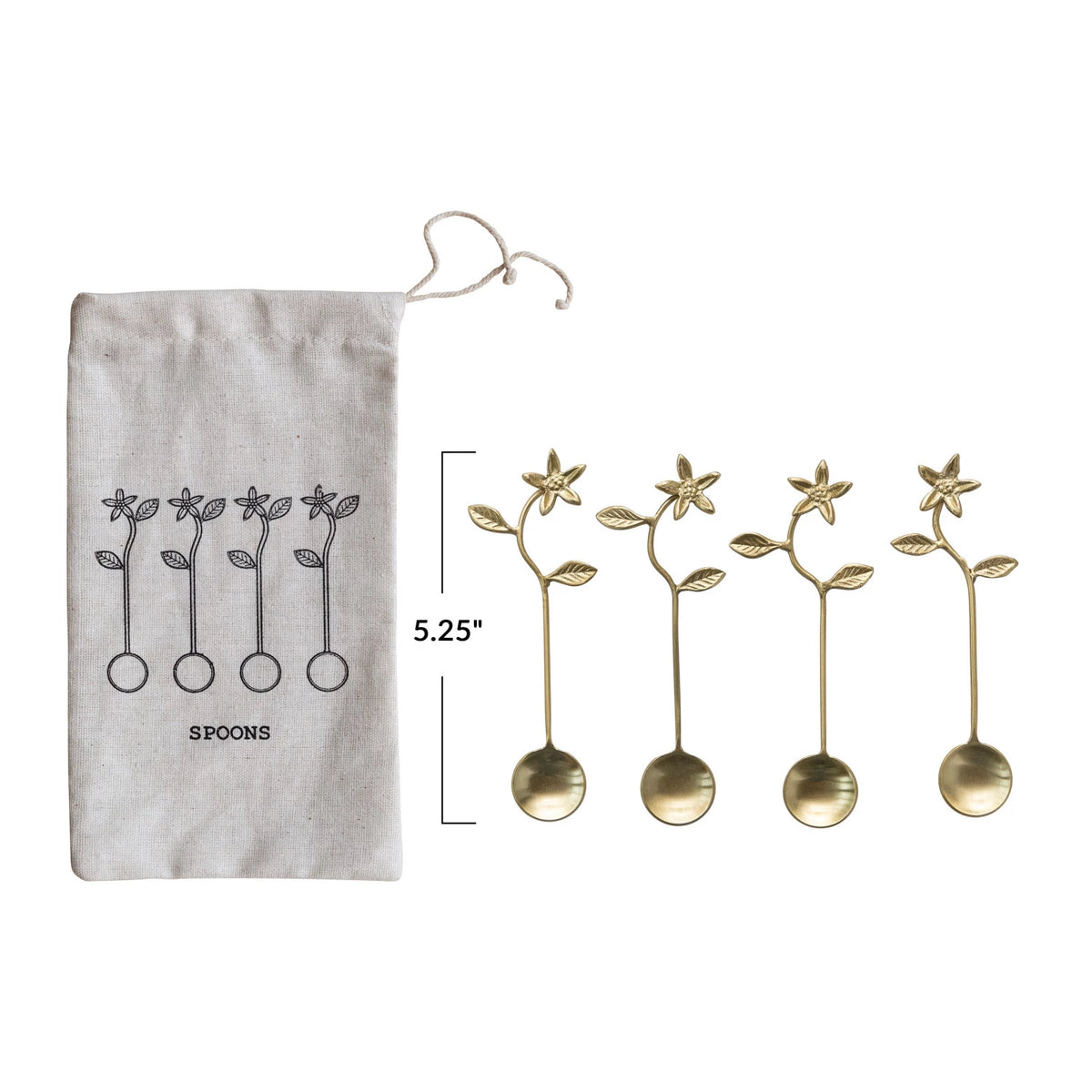 Stainless Steel & Brass Spoons
