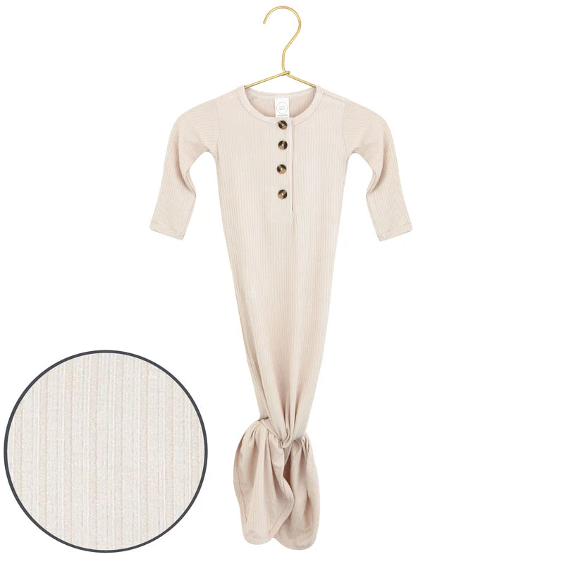 Ribbed Knotted Gown