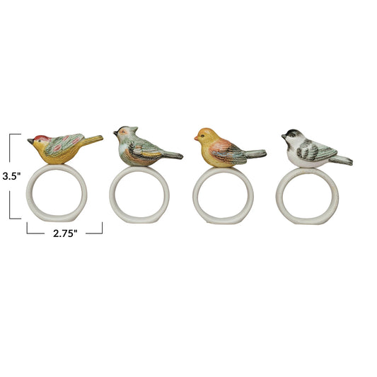 Napkin Ring w/ Perched Bird