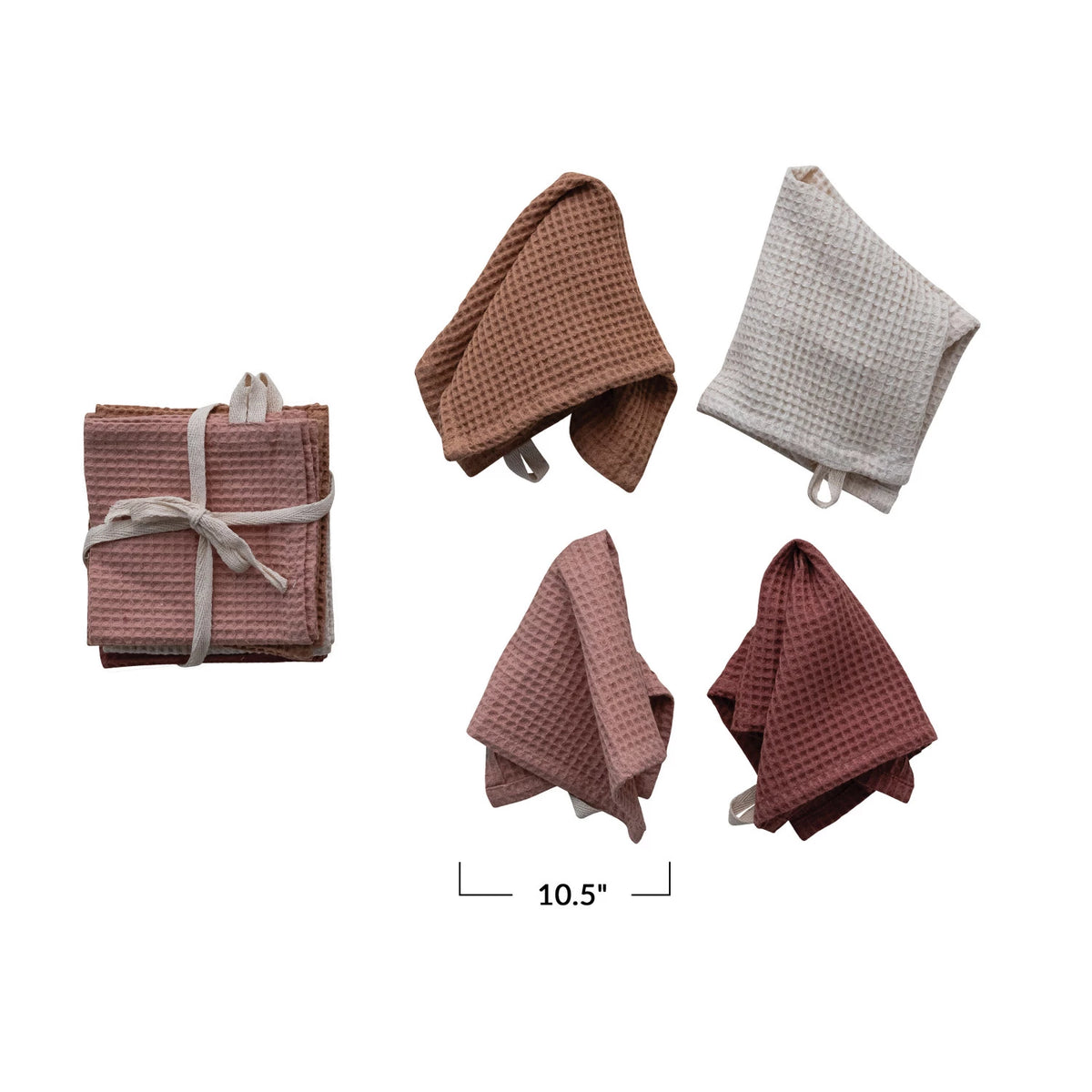 Woven Cotton & Linen Waffle Dish Cloths