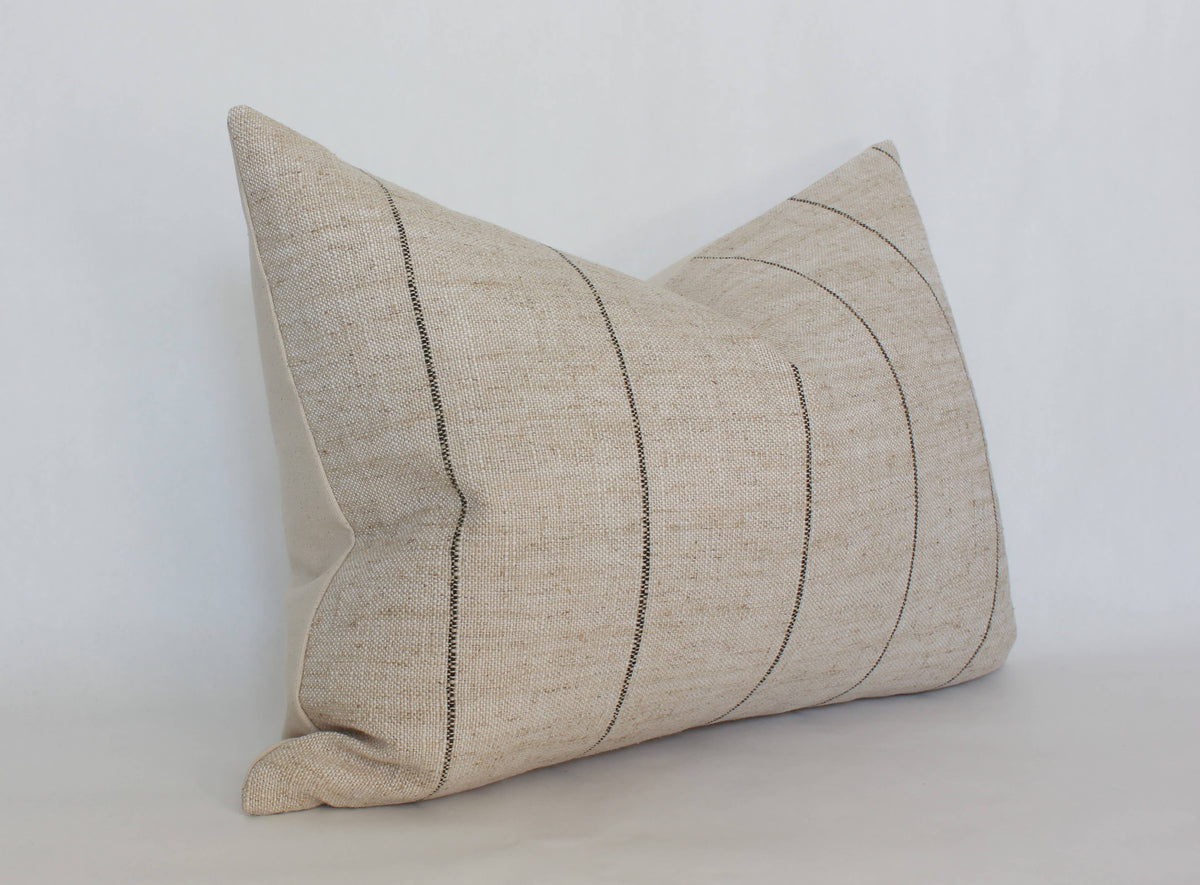 Neutral Striped Pillow