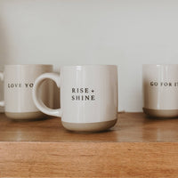 Rise and Shine Stoneware Coffee Mug