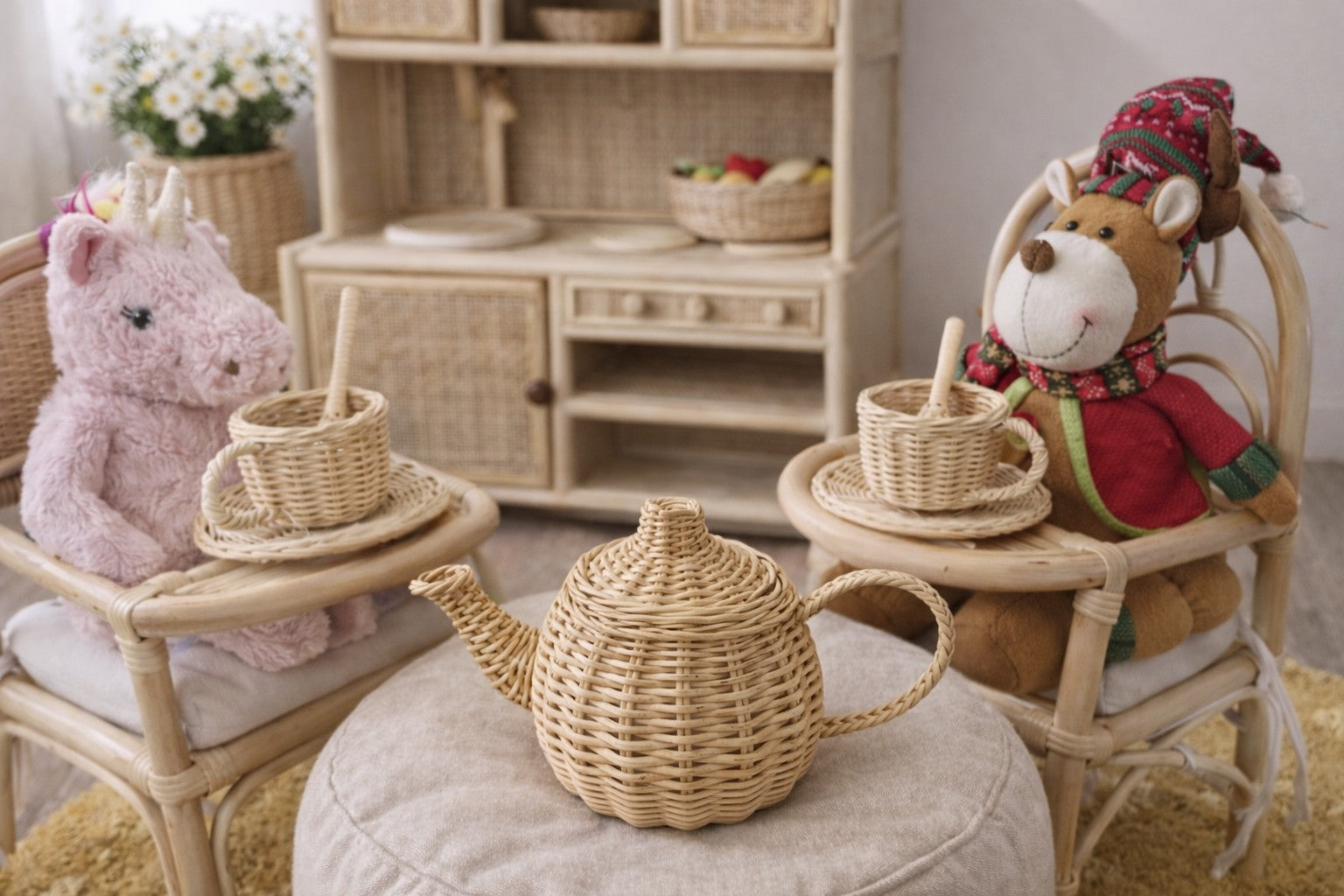 Wicker Tea Party Play Set