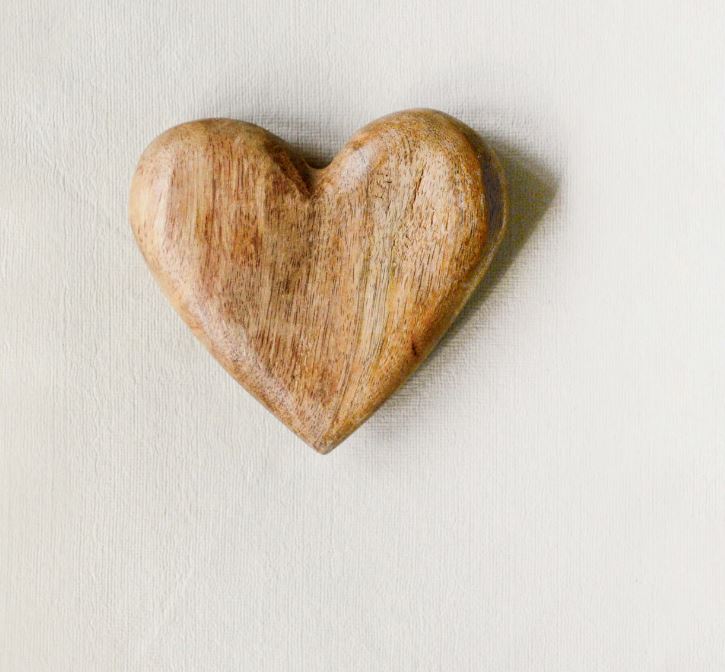 Mango Wood Heart