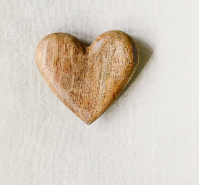 Mango Wood Heart