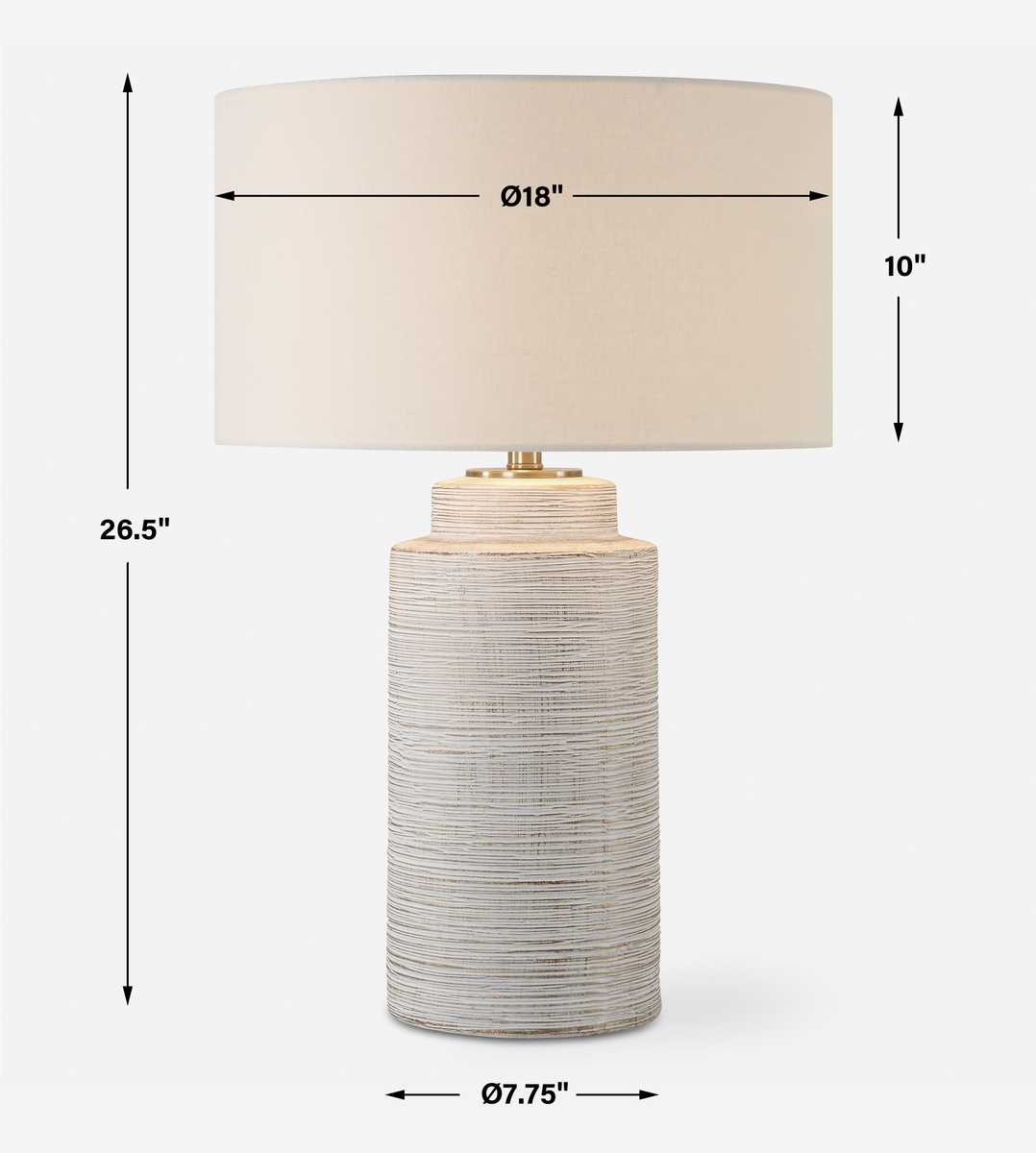 Crimp Table Lamp