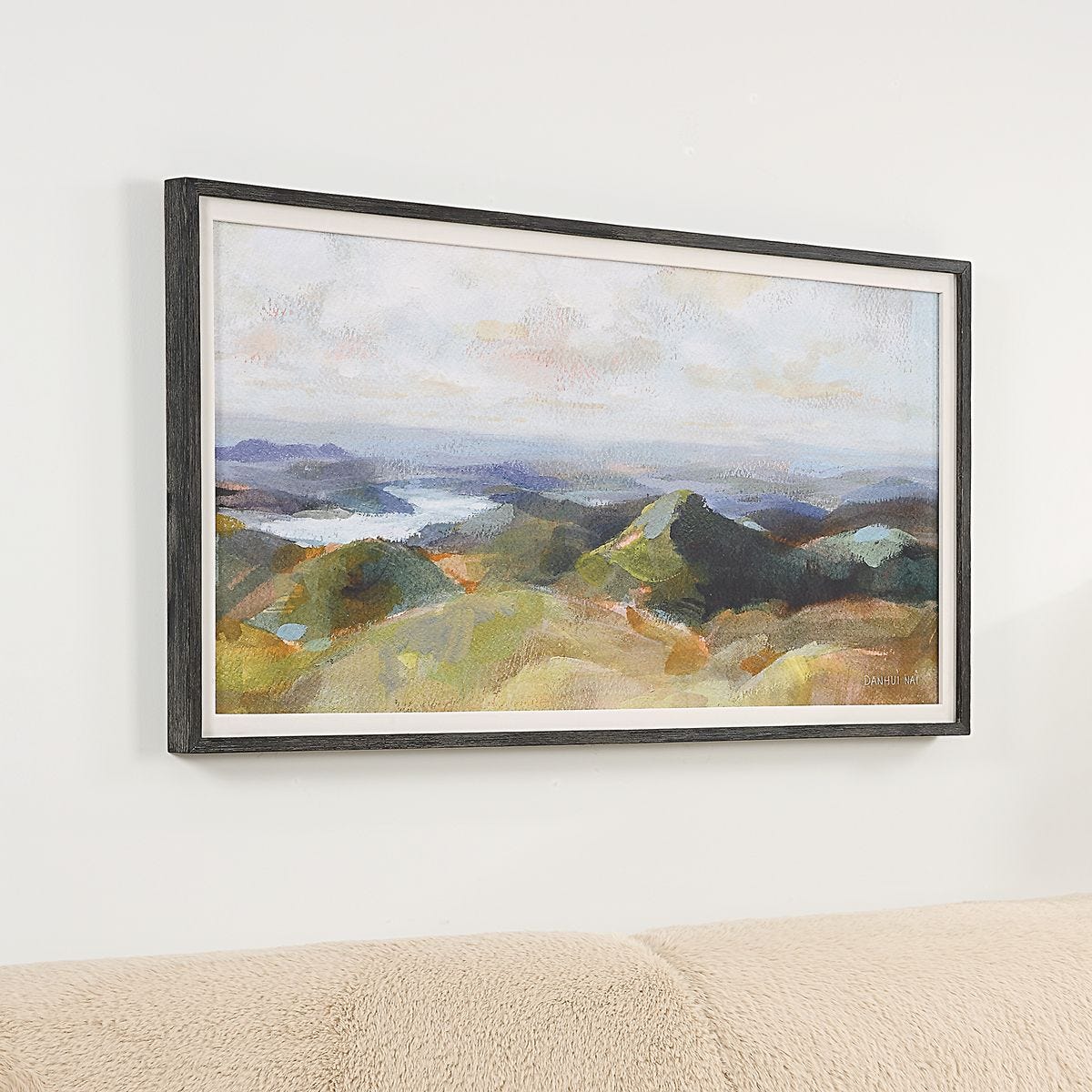 Above the Lakes Framed Print