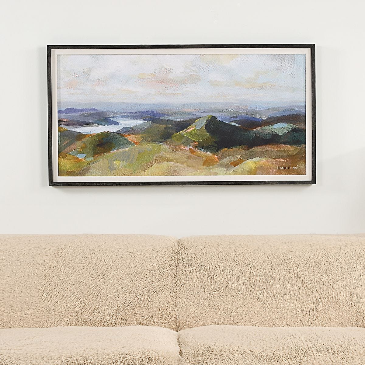 Above the Lakes Framed Print
