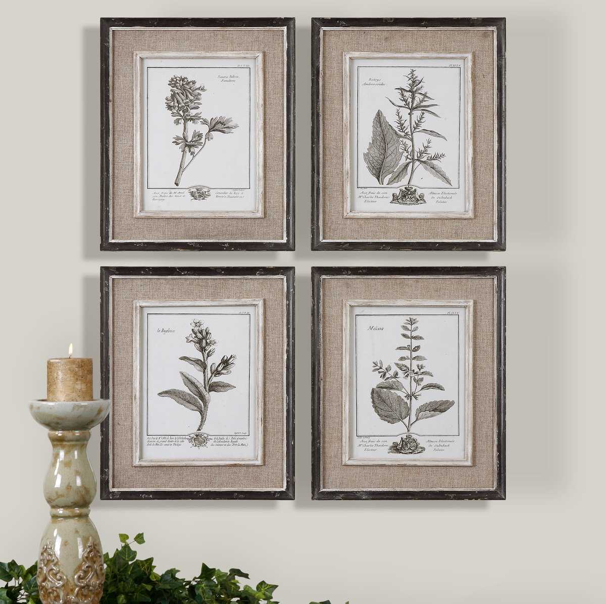 Casual Grey Study Framed Prints - Set of 4