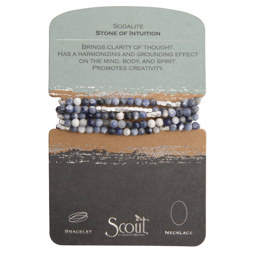 Stone Wrap Sodalite/Silver - Stone of Intuition