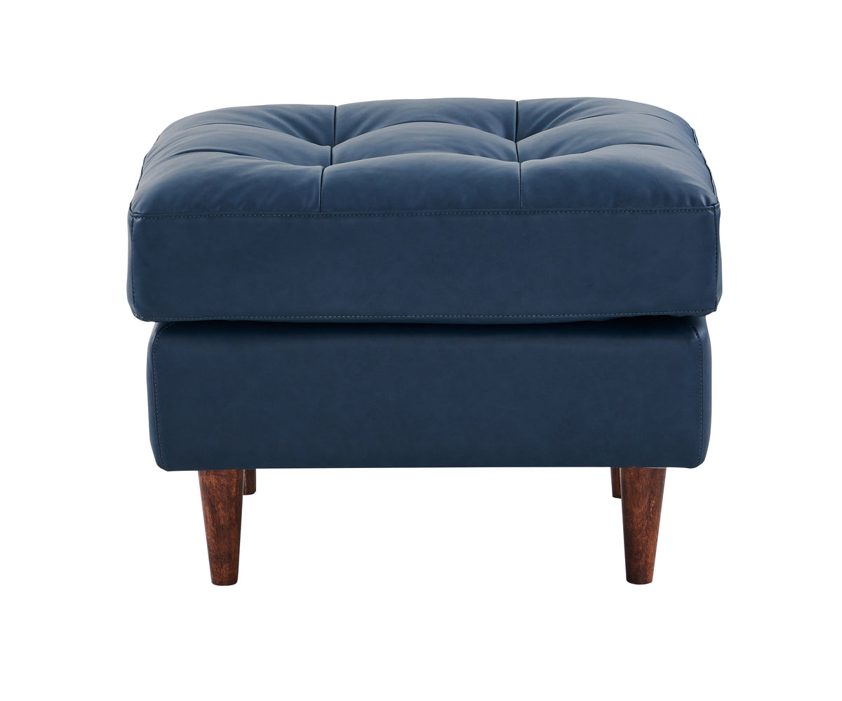 Alessandra Modern Contemporary Eco Leather Arm Chair - Blue