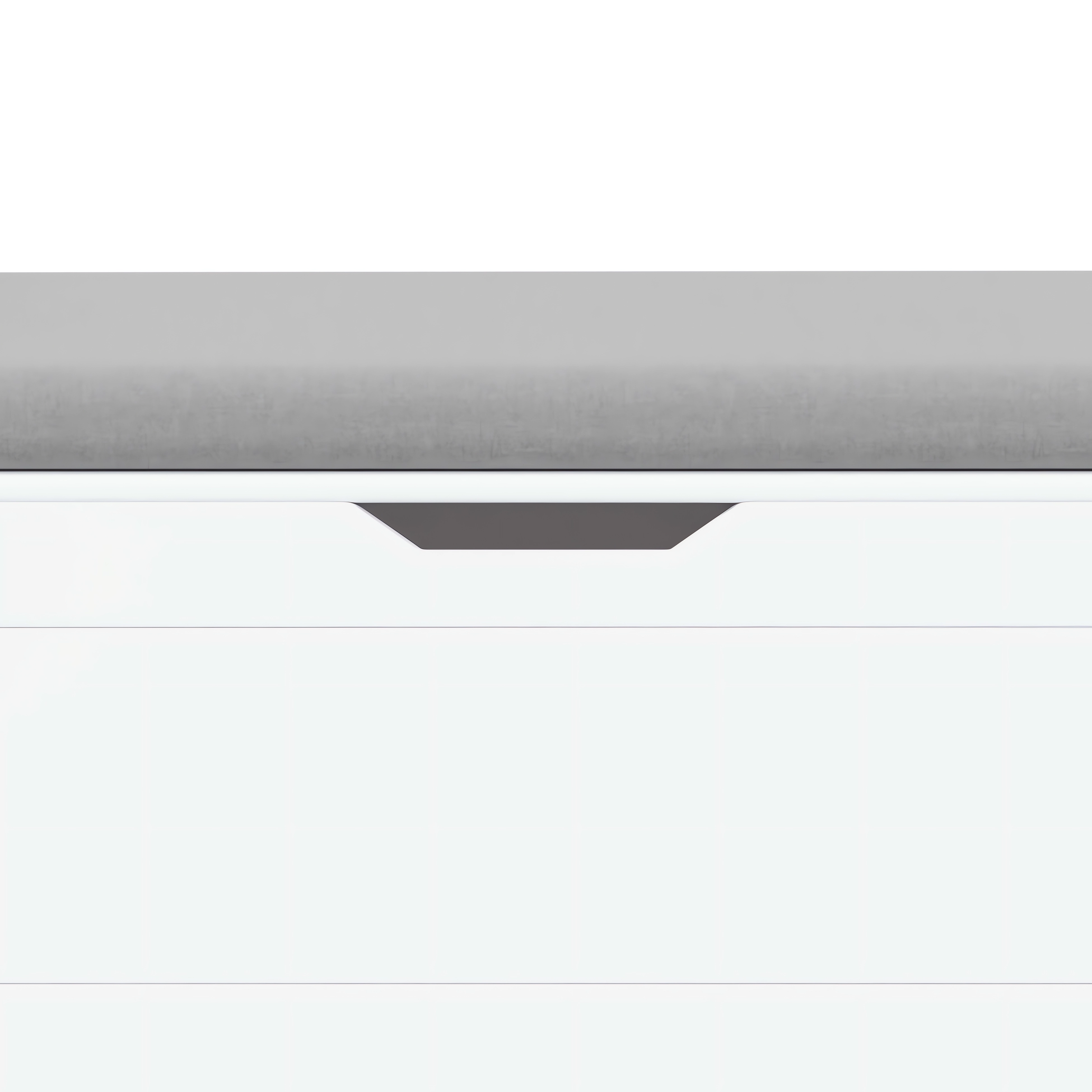 A white rubber wood children's toy box with soft cushioned seats, stools, flip covers, and safety hinges for toy storage