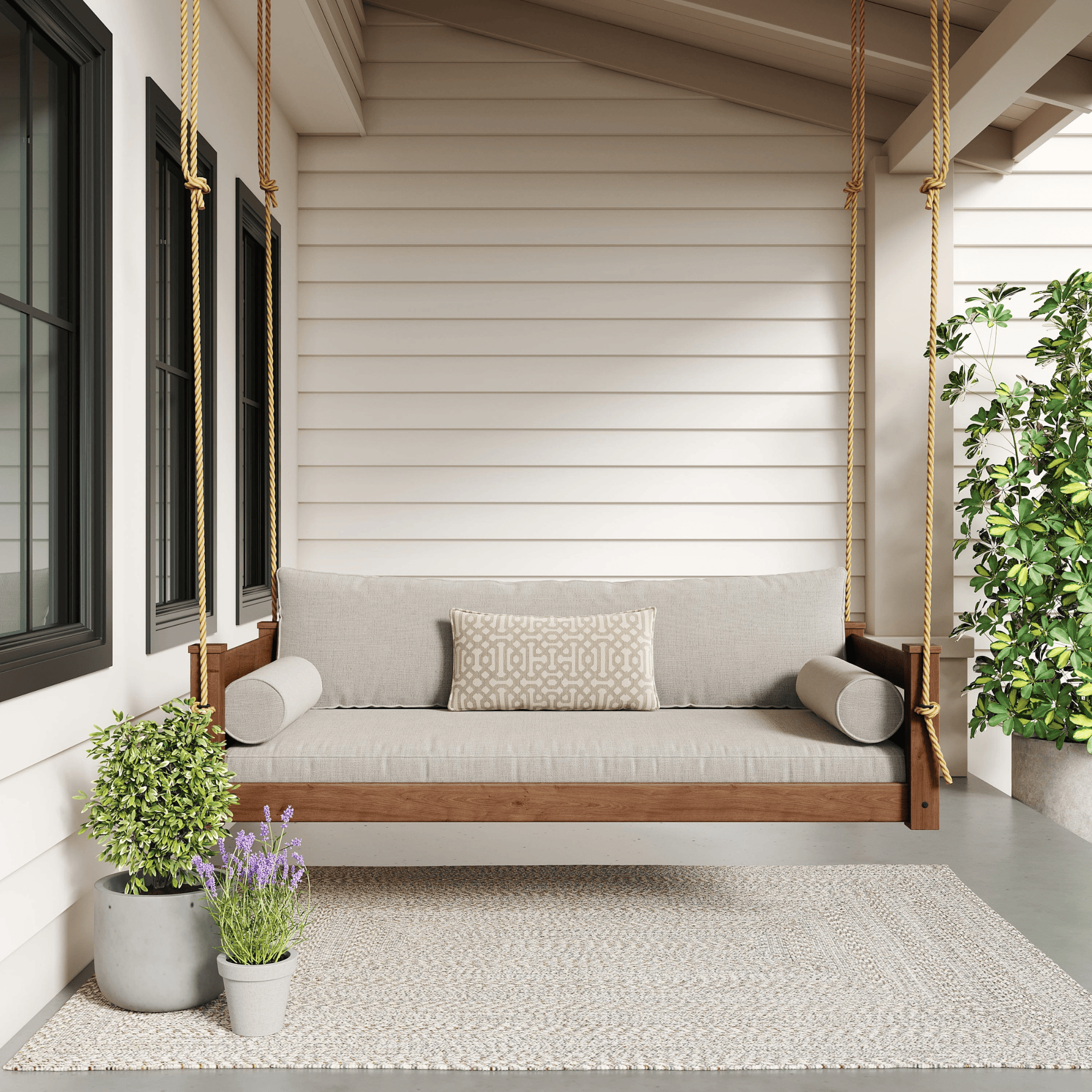 Keystone Amish Co. Hampton Twin Size Wood Daybed Swing