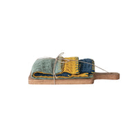 Cotton Waffle Weave Dish Cloths w/Cutting Board