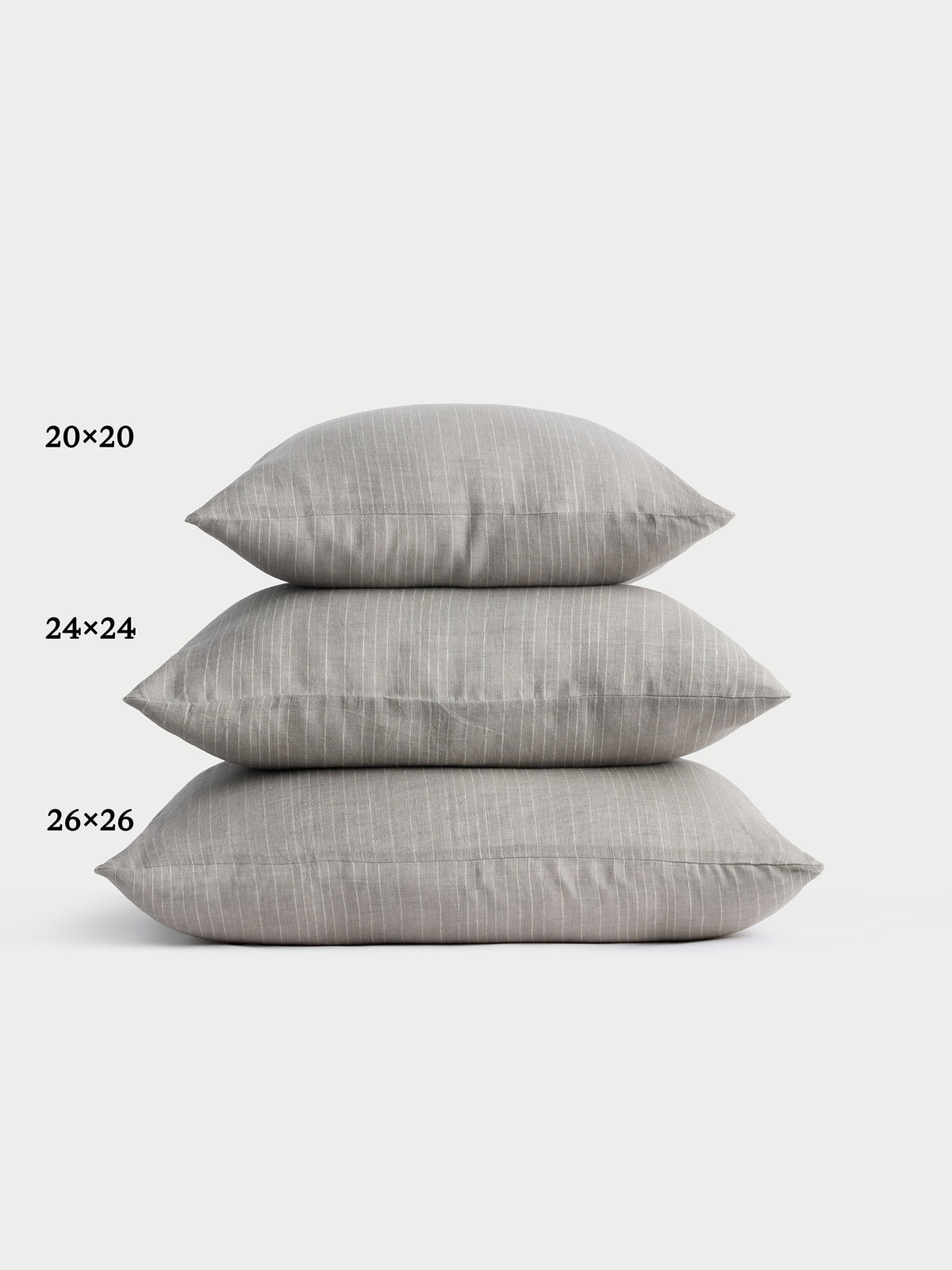 Striped Linen Throw Pillow