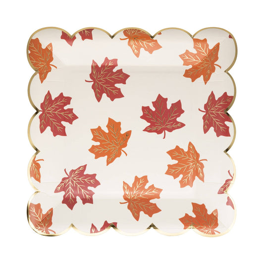 Falling Leaves Paper Plate