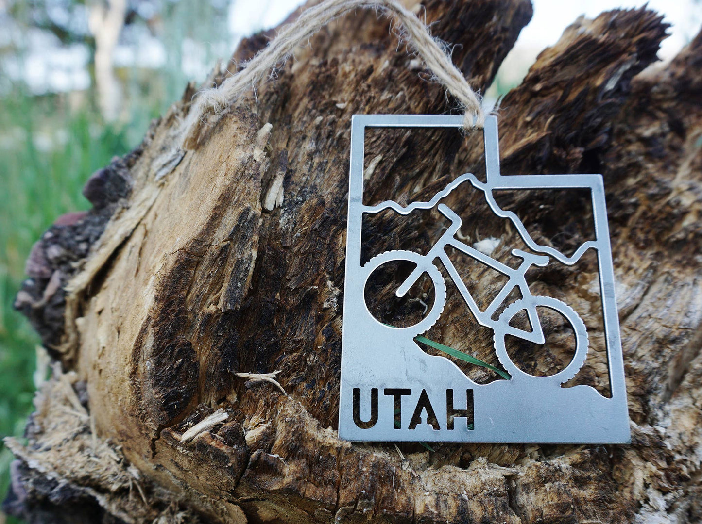 Utah State Mountain Biking Ornament