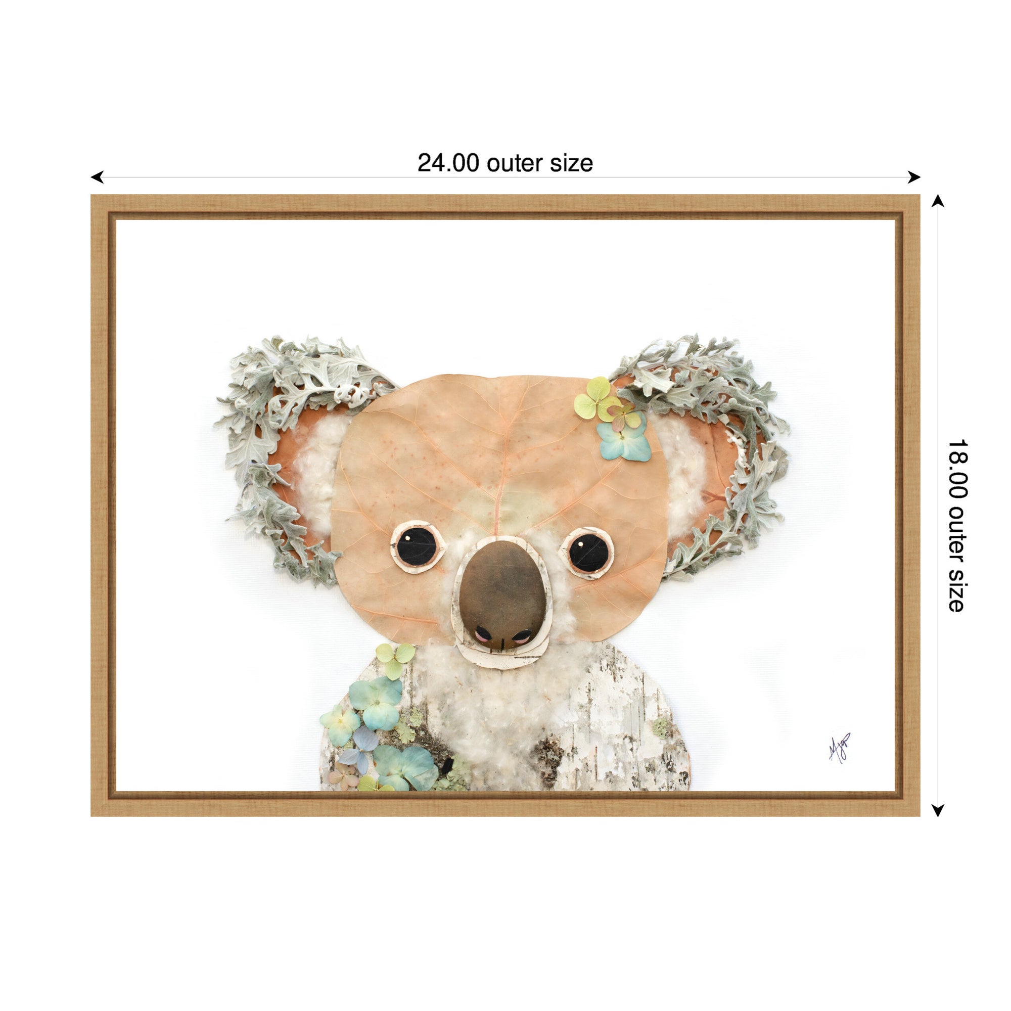 Koala by Madeline Jeppesen Framed Canvas Wall Art Print